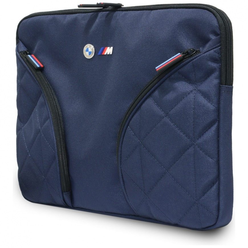 Bag BMW Nylon Pockets & Metal Logo Sleeve 14" navy – 2