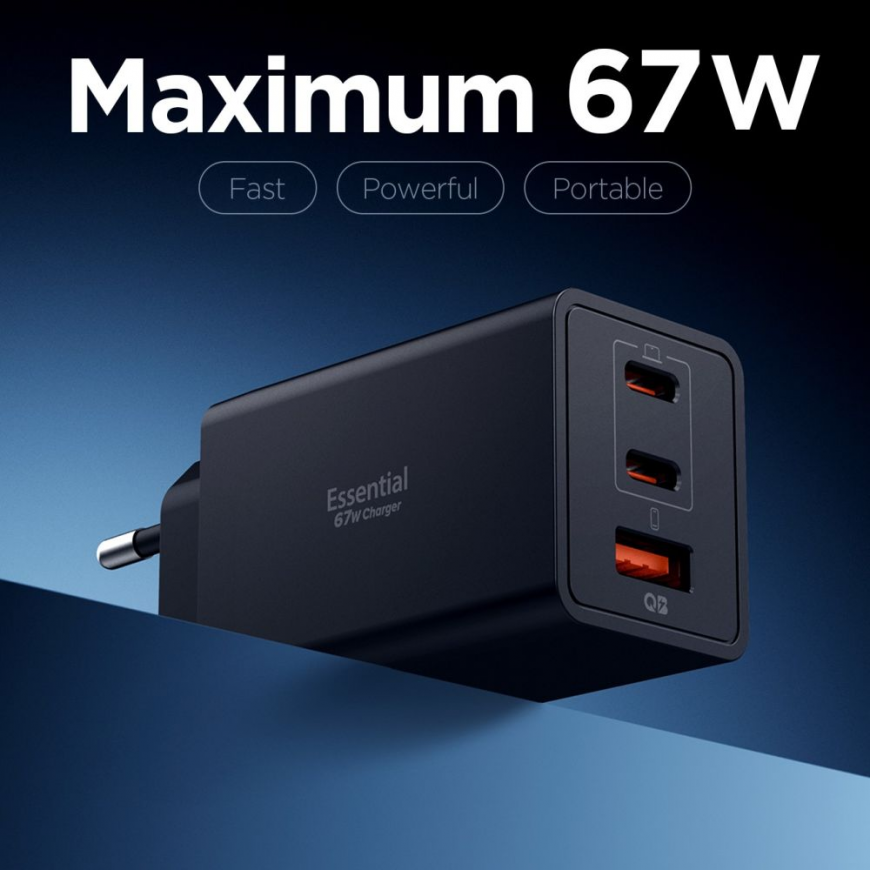 SPIGEN ESSENTIAL EE673EU 3-PORT NETWORK CHARGER 67W BLACK – 3