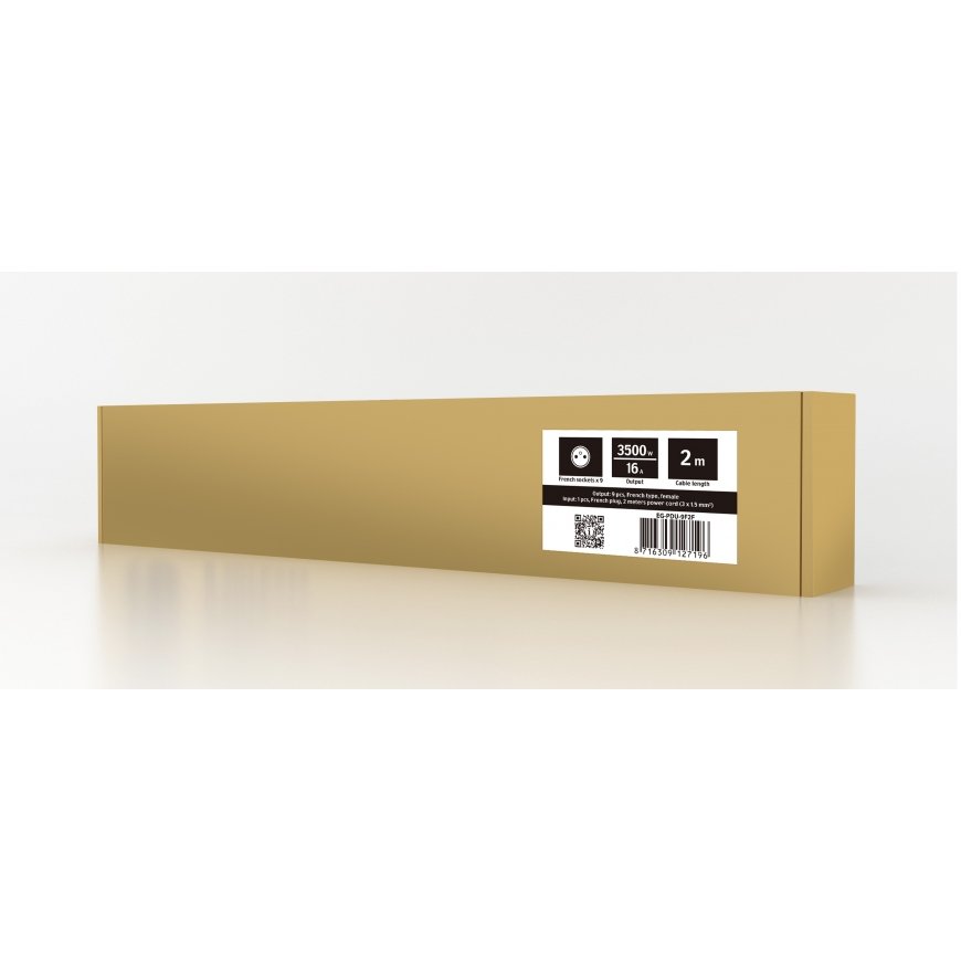 Gembird *Rack power strip PDU 9xFR 1U 16A F – 3