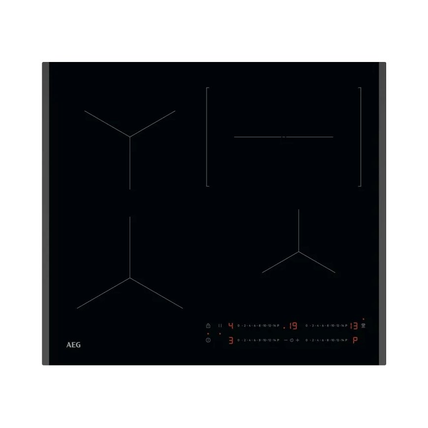 AEG TO64IC00FB musta, Ruostumaton teräs Kiinteä 57.6 cm Keittoalueinduktioliesi 4 alue(tta)