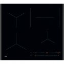 AEG TO64IC00FB Black, Stainless steel Built-in 57.6 cm Zone induction hob 4 zone(s)