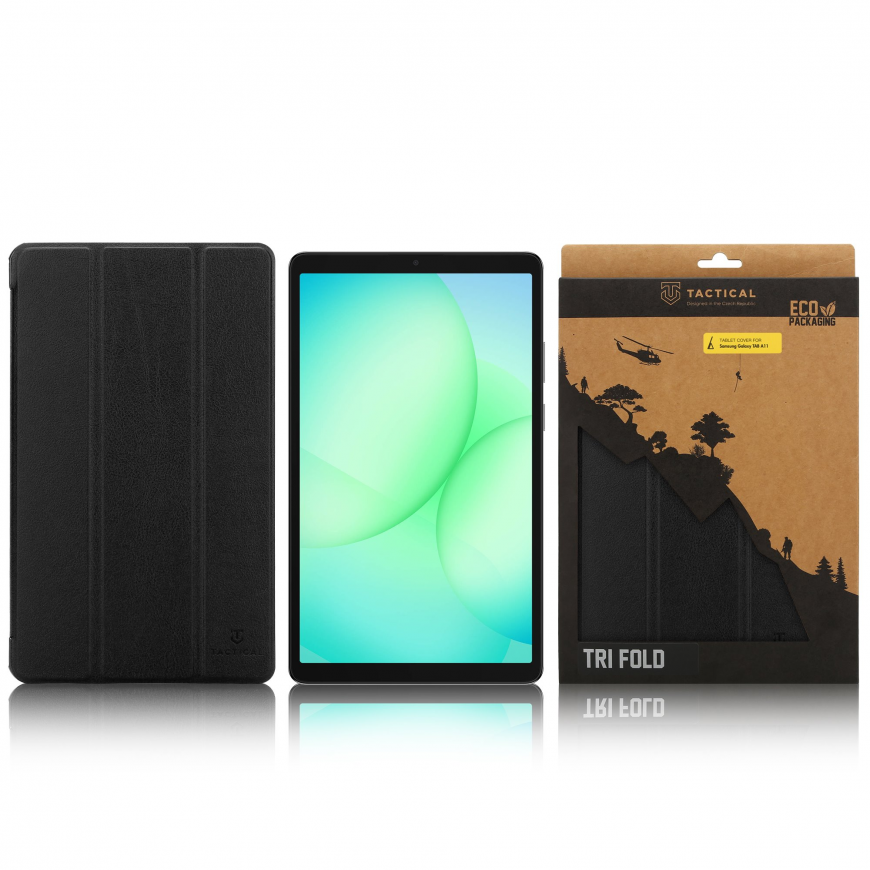 Tactical Book Tri Fold Case for Samsung Galaxy TAB A9|A11 Black – 3
