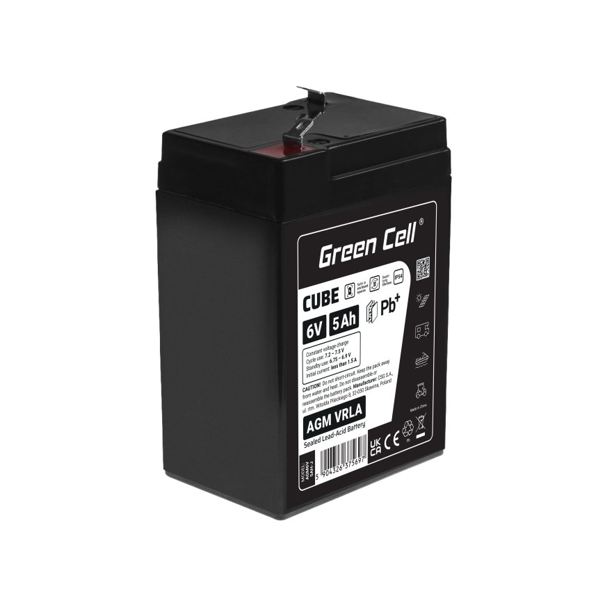 Green Cell AGM6V5AH-J UPS battery Sealed Lead Acid (VRLA) 6 V 5 Ah