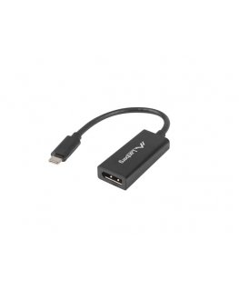 Lanberg AD-UC-DP-01 video cable adapter 0.15 m USB Type-C DisplayPort Black