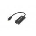 Lanberg AD-UC-DP-01 videokaabliadapter 0,15 m USB tüüp-C DisplayPort Must Lanberg AD-UC-DP-01 videokaabliadapter 0,15 m USB tüüp-C DisplayPort Must