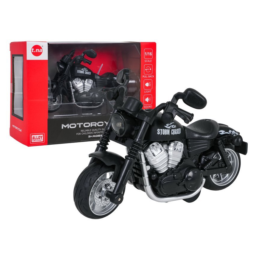 RoGer Metal Motorcycle Black Toy motorcycle