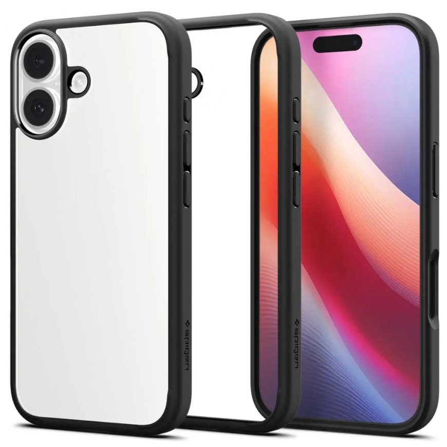 Spigen iPhone 17 Case Ultra Hybrid mobile phone case 16 cm (6.3") Cover Black, Transparent
