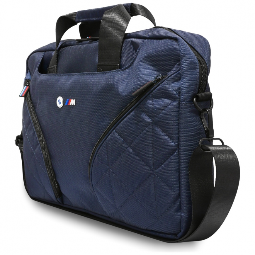 Bag BMW Nylom Pockets & Metal Logo 16" navy – 2