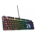 Trust GXT 871 Zora tastatūra Speļu USB QWERTY Amerikāņu angļu valoda Melns