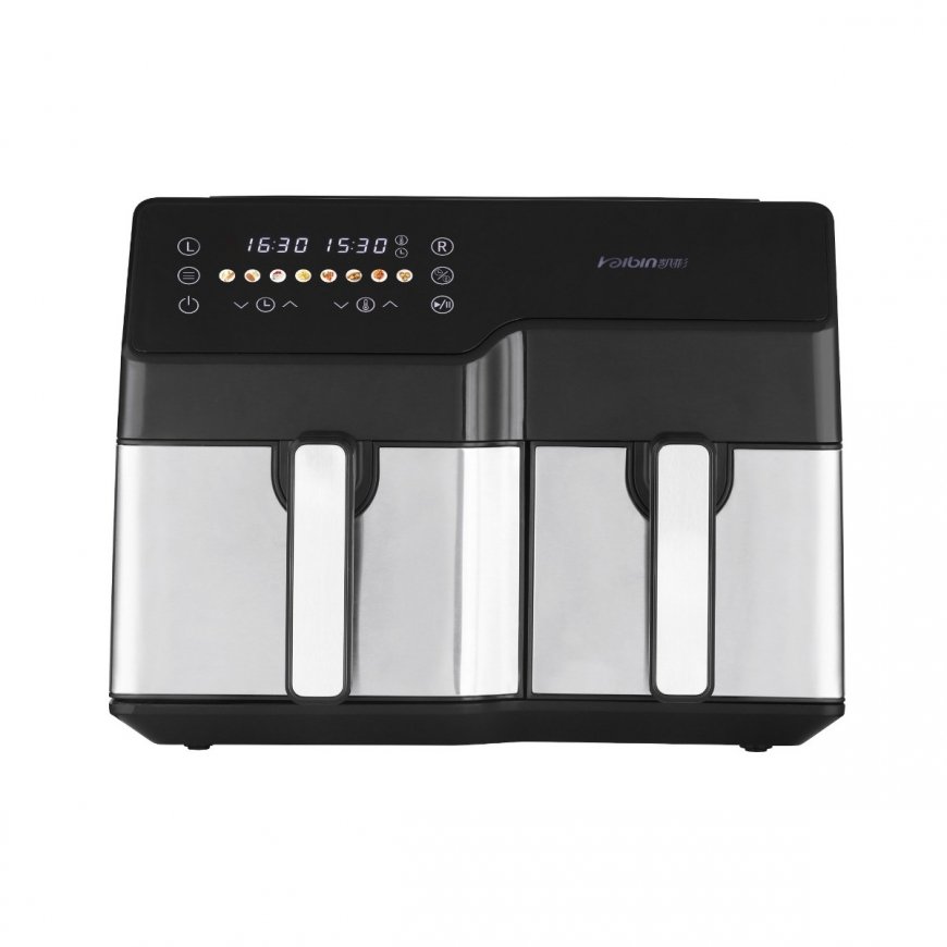 Extralink HOME AIR FRYER 10L (6L+4L) EU SJ-1000 2500W обжарочный аппарат Двойной Аэрофритюрница с го – 2