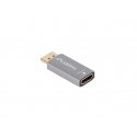Lanberg AD-DP-HD-01 vaizdo kabelio adapteris 0 m HDMI A tipo (standartinis) DisplayPort Sidabras Lanberg AD-DP-HD-01 vaizdo kabelio adapteris 0 m HDMI A tipo (standartinis) DisplayPort Sidabras