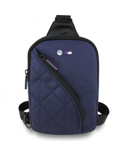 Phone Bag BMW Nylon Pocket & Metal Logo Crossbody navy