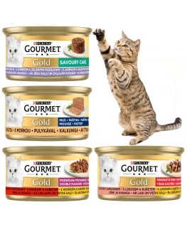 PURINA GOURMET GOLD Saldējuma kūku maisījums Smakos 48x85g