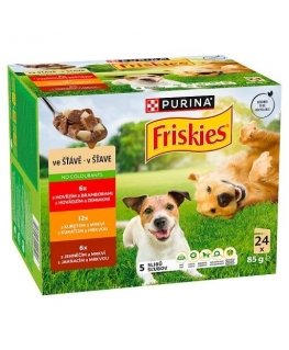 PURINA FRISKIES Aikuisille Bf&Chkn&Lmb Monipakkaus 24x85g