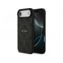GUESS vāciņš, paredzēts IPHONE 17 Air, saderīgs ar MagSafe GUHMP17MG4GFRK (PU 4G Ring Classic Logo) melns