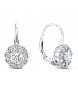 Brilio Silver Brilio Silver Dazzling Silver Drop Earrings with Zirconia EA333W