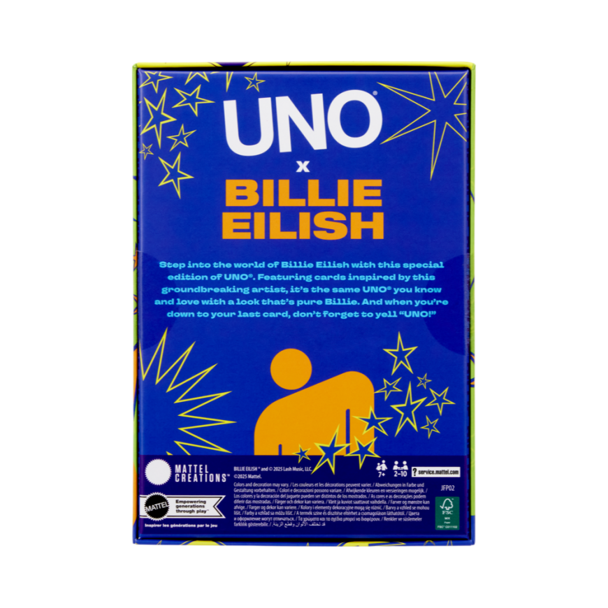 Mattel UNO kārtis BILLIE EILISH (JFP02)