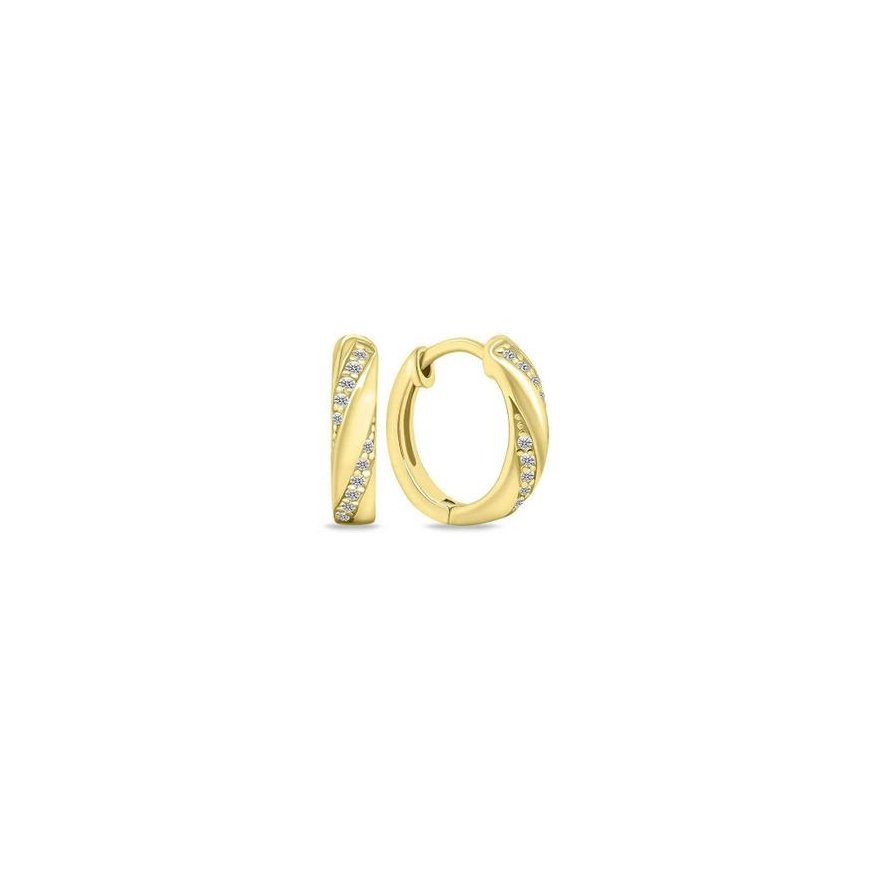 Brilio Silver Бриллио Сидабаринис Стильные кольца с позолотой и прозрачными цирконами EA669Y – 2