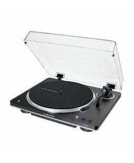 Audio-Technica AT-LP70XBT Hihnakäyttöinen levysoitin musta, Hopea Täysin automaattinen