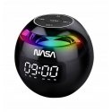 Портативная колонка Bluetooth 5.0 Nasa Sp200 2x Будильник + Лампа RGB LED / Nasa Sp200
