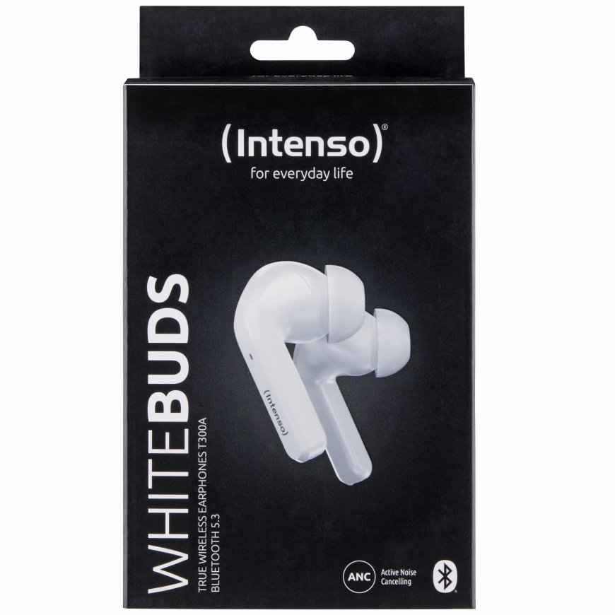 Intenso White Buds T302A Headphones True Wireless Stereo (TWS) In-ear Calls/Music/Sport/Everyday USB