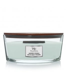 WoodWick Sagewood & Seagrass Ellipse vaško žvakė Elipsė Turkis 1 vnt