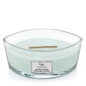 WoodWick Sagewood & Seagrass Ellipse vahaküünal Ümmargune Türkiis 1 tk WoodWick Sagewood & Seagrass Ellipse vahaküünal Ümmargune Türkiis 1 tk