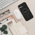 Чехол GUESS для IPHONE 17, совместимый с MagSafe GUHMP17SG4GFRK (PU 4G Ring Classic Logo) черный