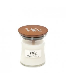 WoodWick White Teak wax candle Round 1 pc(s)