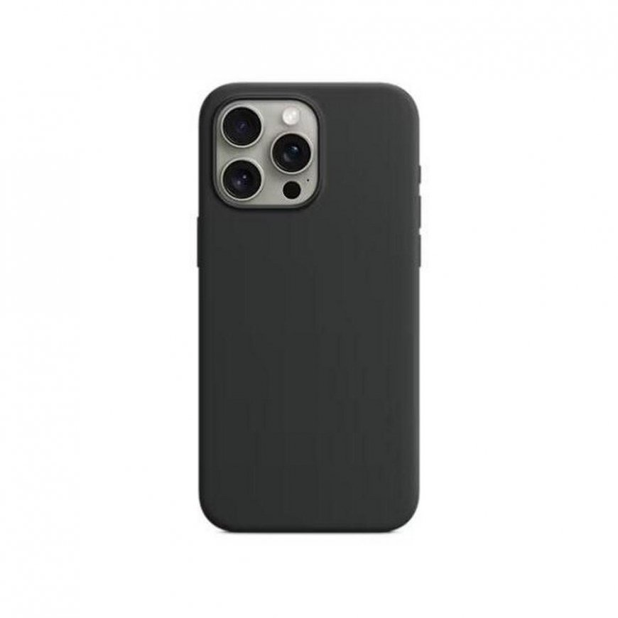 Riff „Minkštas silikoninis dėklas iPhone 15“ juodas