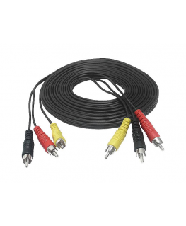Goodbuy 3-RCA to 3-RCA cable| 1.2m | black