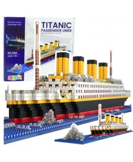 Lean Toys Titanic laeva ehitusplokid 3D laevamudel 1878 tk.