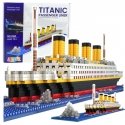 Конструктор Lean Toys Титаник 3D модель корабля 1878 деталей. Конструктор Lean Toys Титаник 3D модель корабля 1878 деталей.