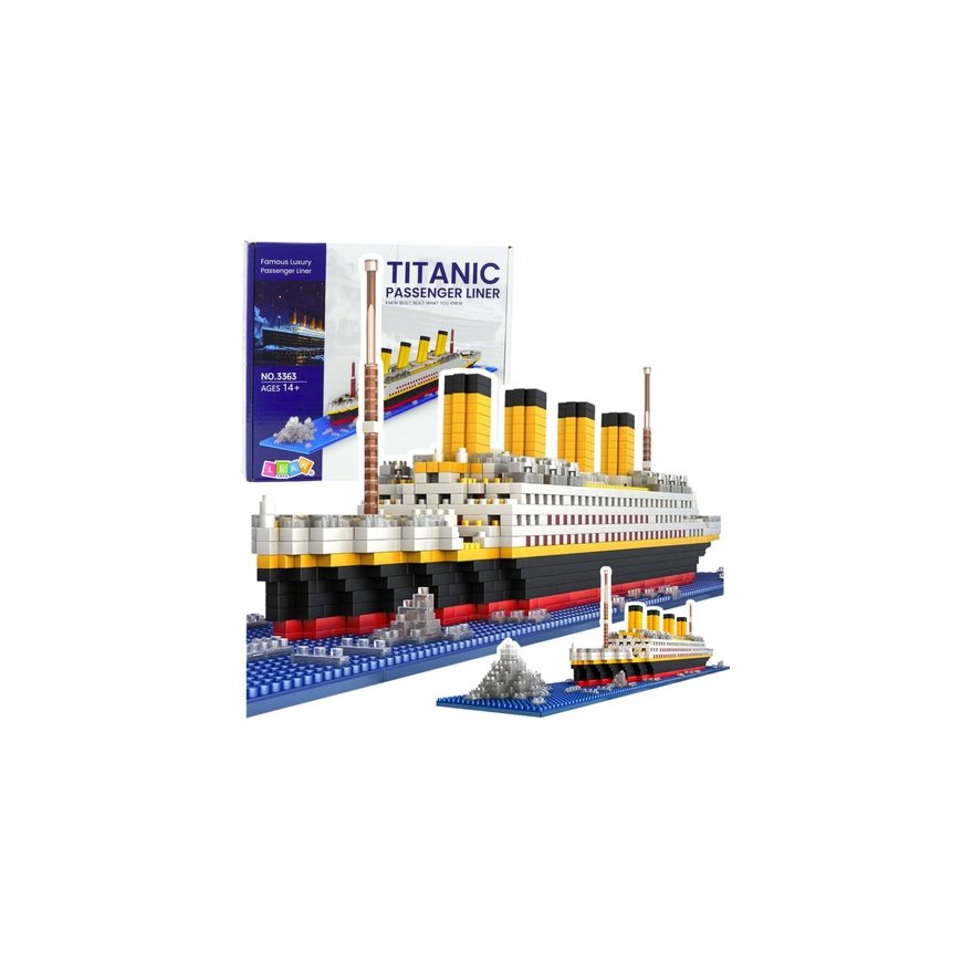 Lean Toys Titanic Ship Building Blocks 3D Ship Model 1878 pcs. – 2