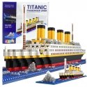 Lean Toys Titanic Ship Building Blocks 3D Ship Model 1878 pcs. Lean Toys Titanic Ship Building Blocks 3D Ship Model 1878 pcs.