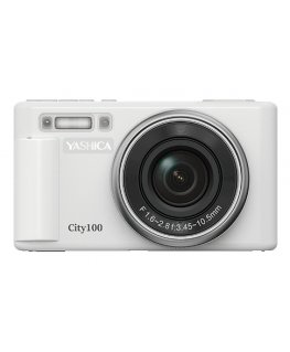 Yashica City 100 Kompaktiškas fotoaparatas 72 MP CMOS Sidabras, Balta