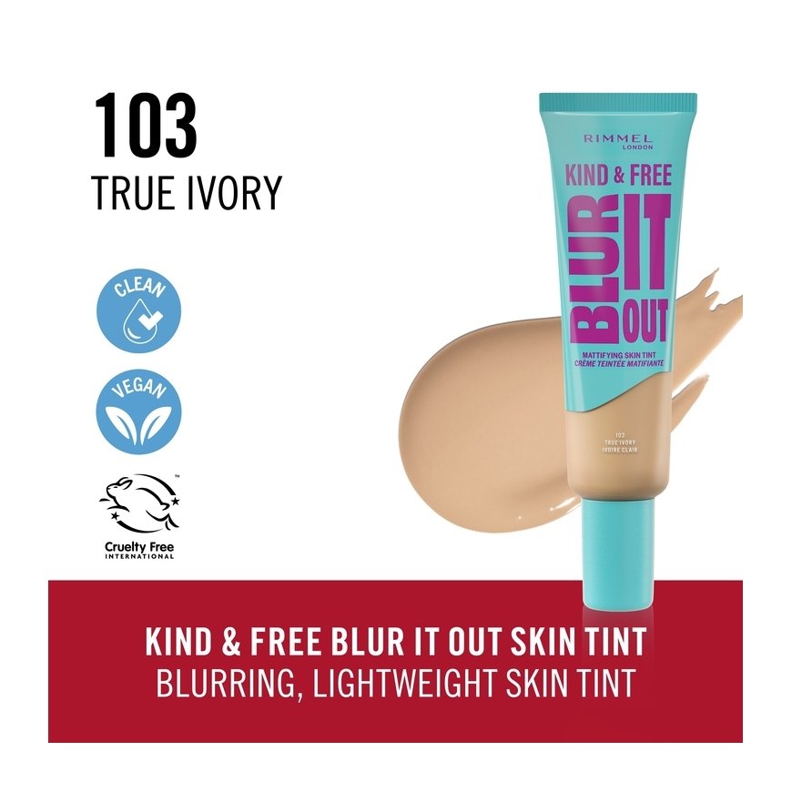 Rimmel Blur It Out 30 ml Тюбик Жидкий 103 True Ivor – 4