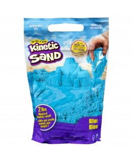 Kinetic Sand , 2lbs Blue Play Sand, Moldable Sensory Toys for Kids, Resealable Bag (Packaging May Vary), for Ages 3 and up