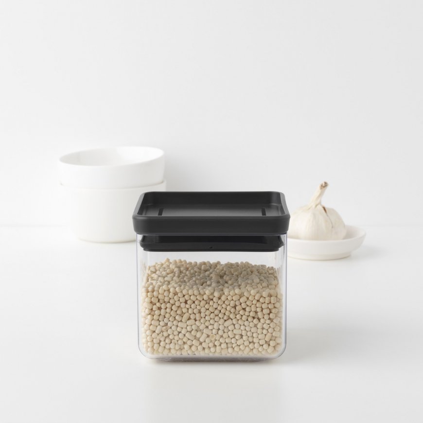 Brabantia 122309 burka Kvadrāts Plastmasa Melns, Caurspīdīgs – 2