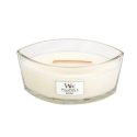 WoodWick White Teak vaško žvakė Elipsė Kedro medienos, Santalas Balta 1 vnt WoodWick White Teak vaško žvakė Elipsė Kedro medienos, Santalas Balta 1 vnt
