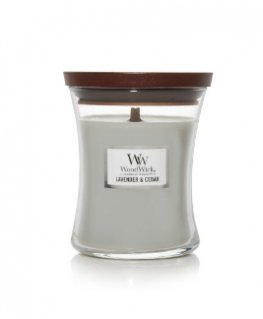 WoodWick Lavender & Cedar vaško žvakė Kiti „CEDAR“, Lavanda Pilka, Permatomas 1 vnt