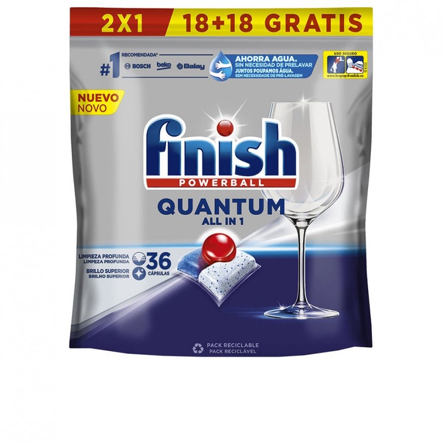 FINISH POWERBALL QUANTUM astianpesutablettia 36 kpl – 2