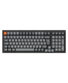 Keychron K4 MAX 96% klaviatūra, Super Brown jungikliai, juoda