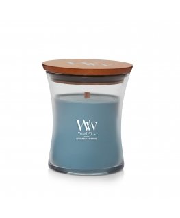 WoodWick Evergreen Cashmere wax candle Round Green 1 pc(s)