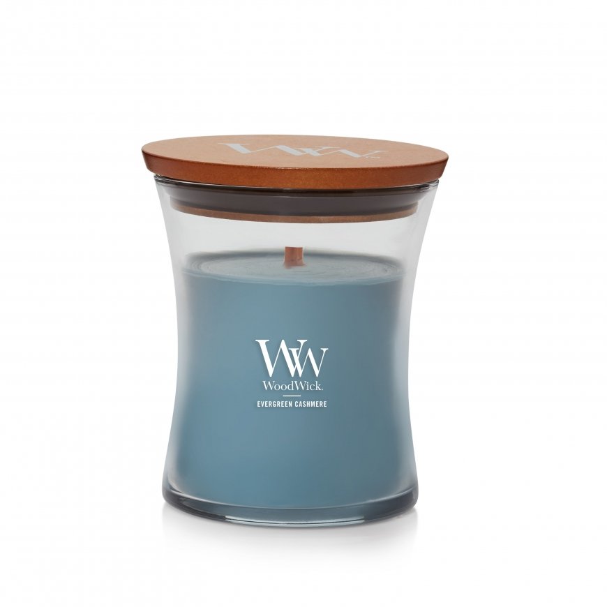 WoodWick Evergreen Cashmere vaska svece Apaļš