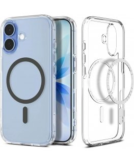 Spigen Ultra Hybrid (MagFit) iPhone 17 Case Clear Graphite