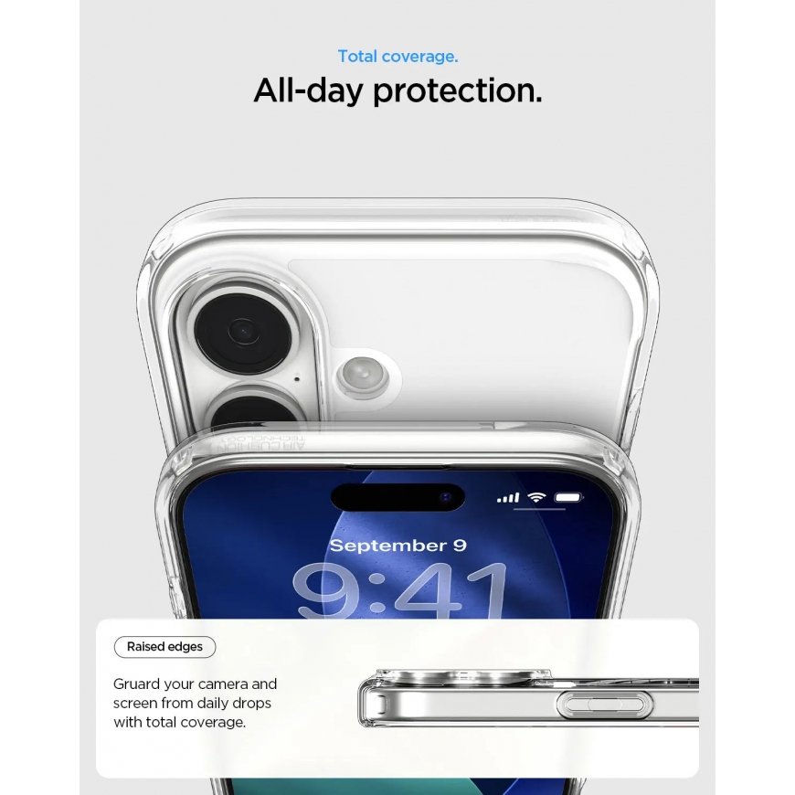 Spigen Ultra Hybrid (MagFit) mobiliojo telefono dėklas 16 cm (6.3") Grafitas, Permatomas – 4