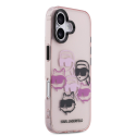 Karl Lagerfeld IML Multi K&CH Heads Case for iPhone 17 Pink Karl Lagerfeld IML Multi K&CH Heads Case for iPhone 17 Pink