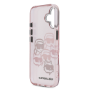 Karl Lagerfeld IML Multi K&CH Heads Case for iPhone 17 Pink Karl Lagerfeld IML Multi K&CH Heads Case for iPhone 17 Pink
