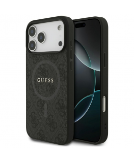 Guess 4G Ring Classic Logo MagSafe case for iPhone 17 Pro Max bl